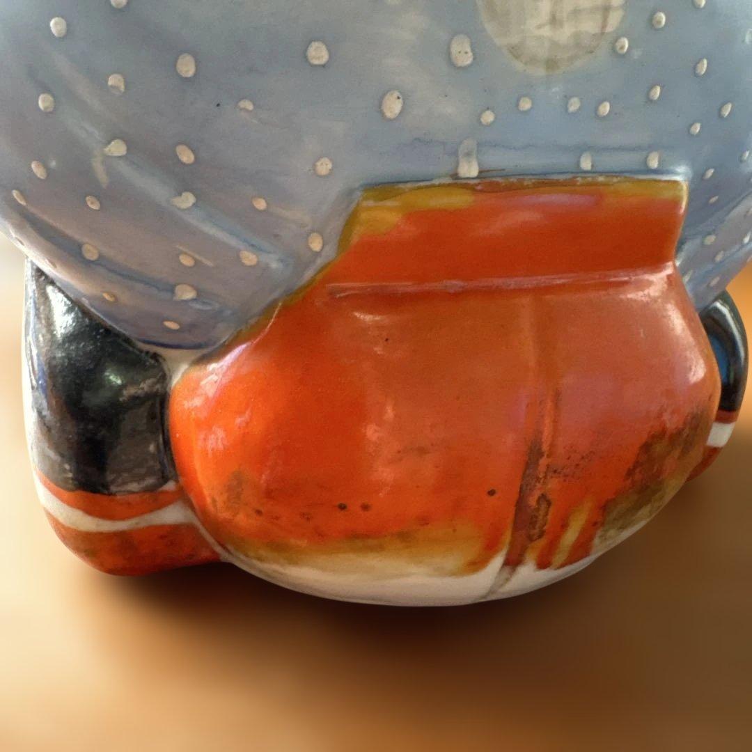 骨董　蔵出し　福助　日本の陶器製福の置物