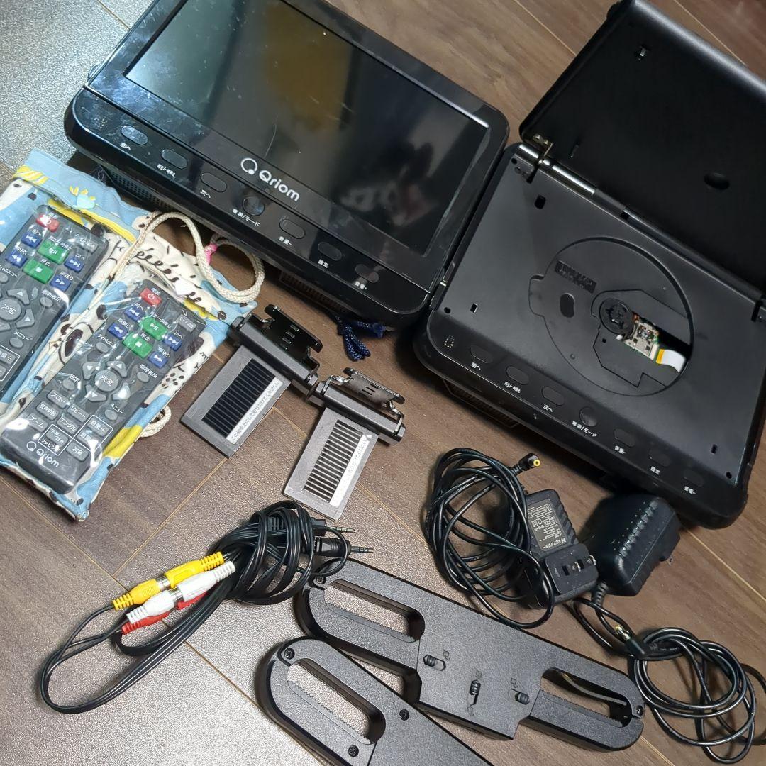 車載用　山善　Qriom ヘッドレストモニターDVDプレーヤーCPD-M101