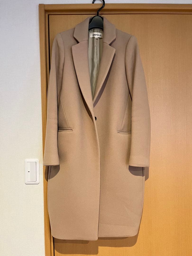 ENFÖLD ベージュ チェスターコート 36