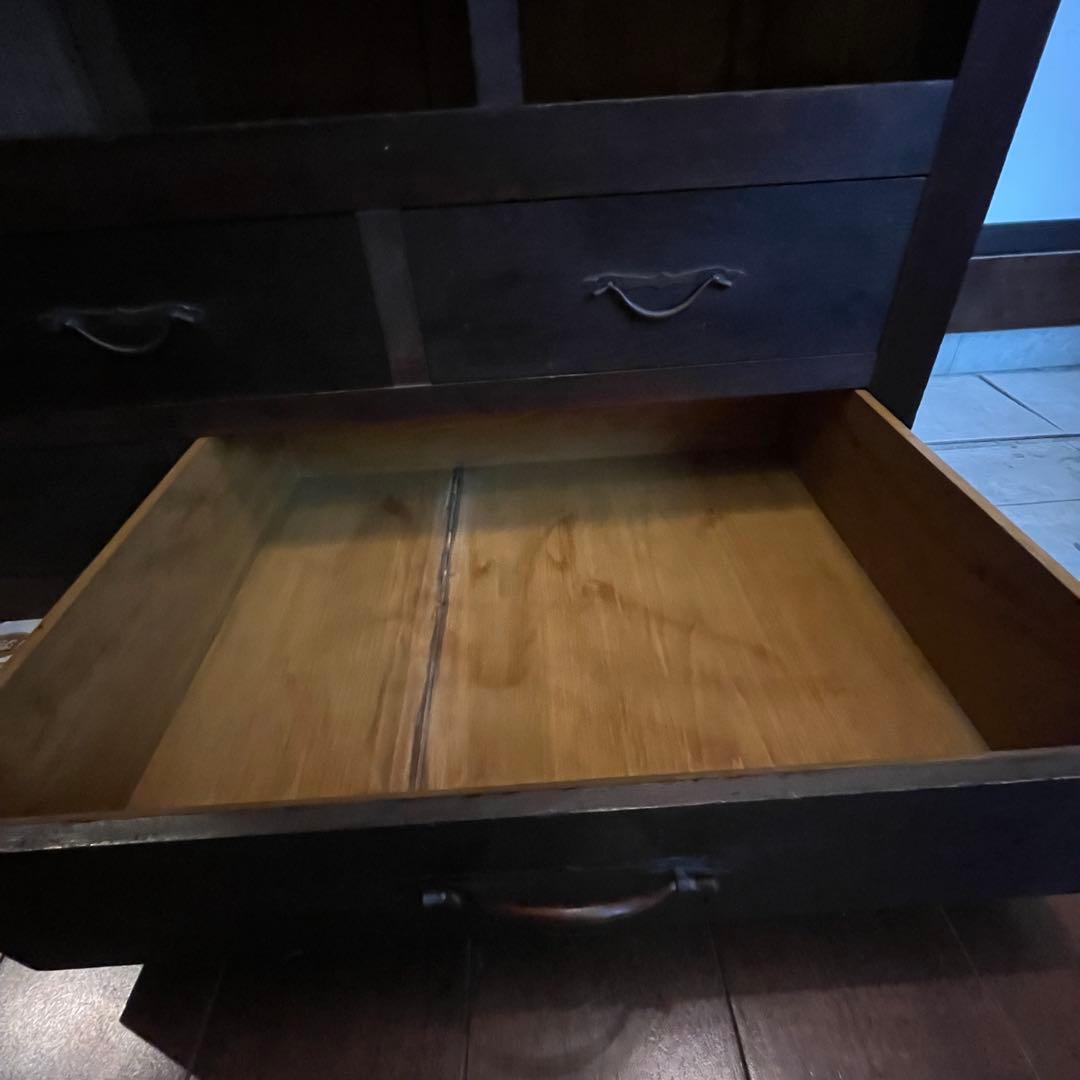 和箪笥 明治 アンティーク タンス 収納 本棚 インテリア