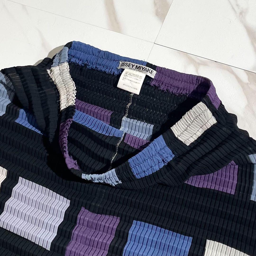 極美品✨ISSEY MIYAKE 変形 段違い プリーツロングスカート フレア
