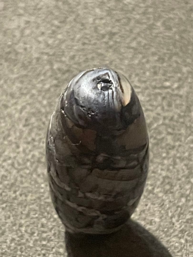 出土　双亀甲天珠