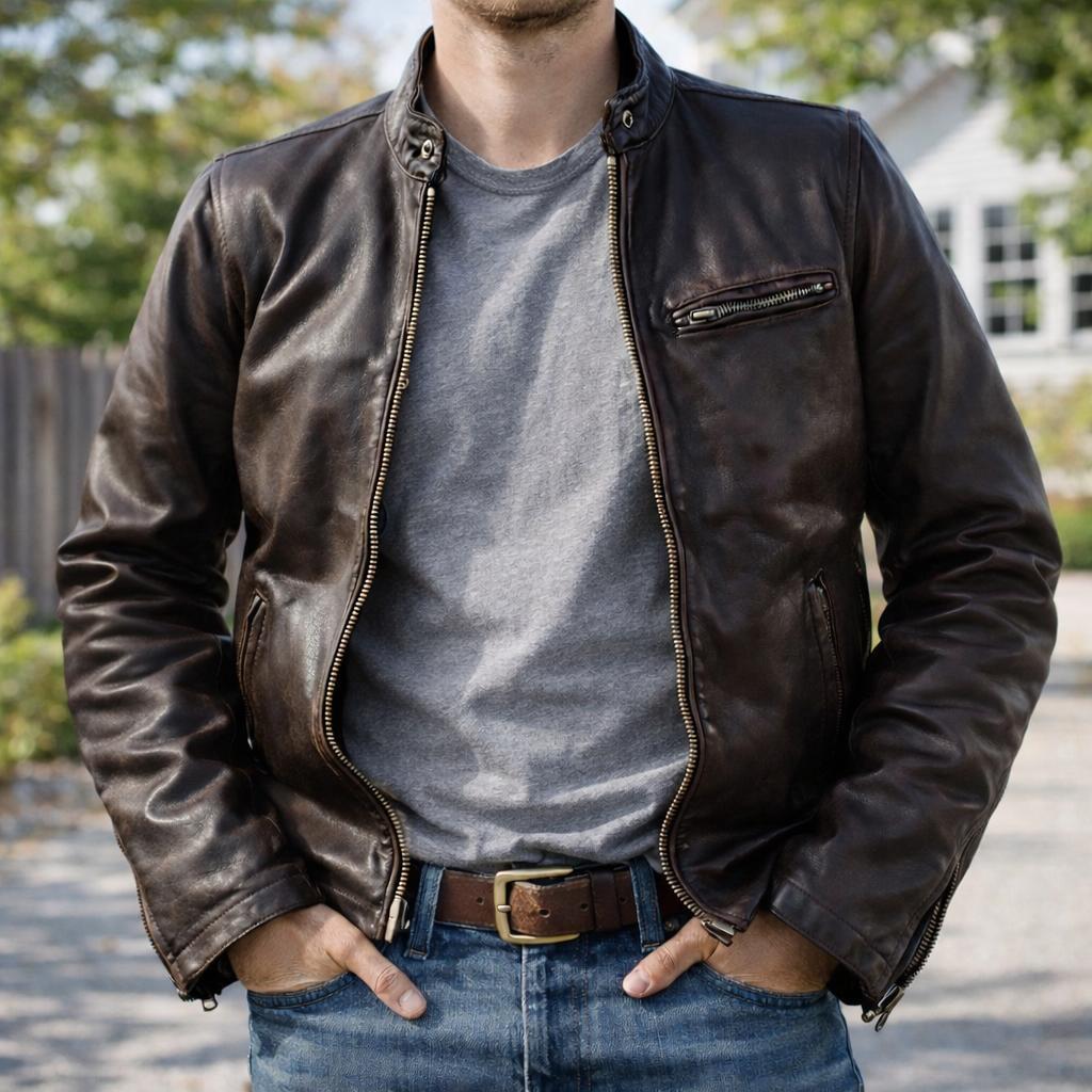 【Moon Margaret】EZRA FITCH レザージャケット M