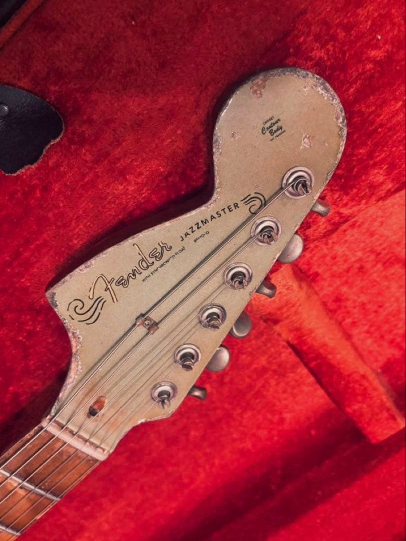 JAZZMASTERタイプ　レリック　マッチングヘッド　リバースヘッド