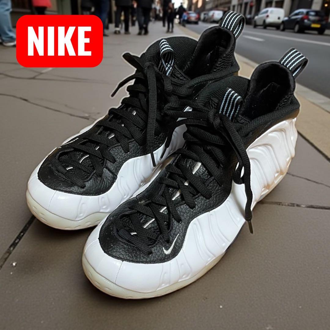 NIKE AIR FOAMPOSITE ONE ホワイト/ブラック 27 美品