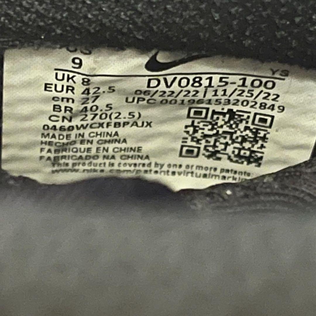 NIKE AIR FOAMPOSITE ONE ホワイト/ブラック 27 美品