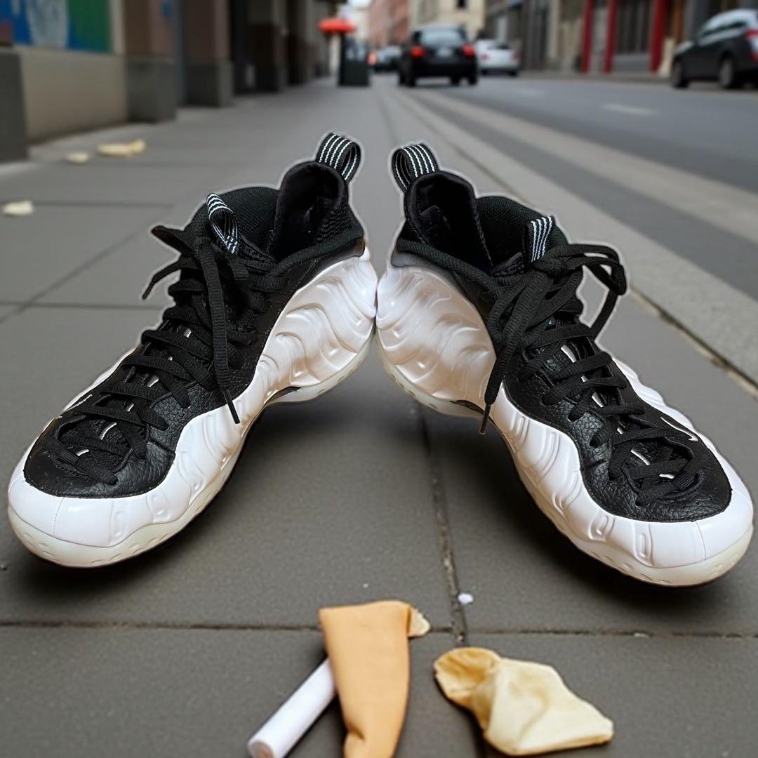 NIKE AIR FOAMPOSITE ONE ホワイト/ブラック 27 美品