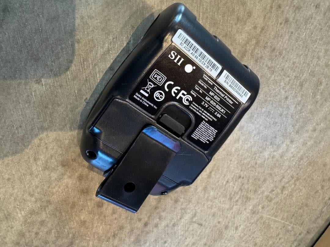 SII　MP-B20 　モバイルプリンター　中古品