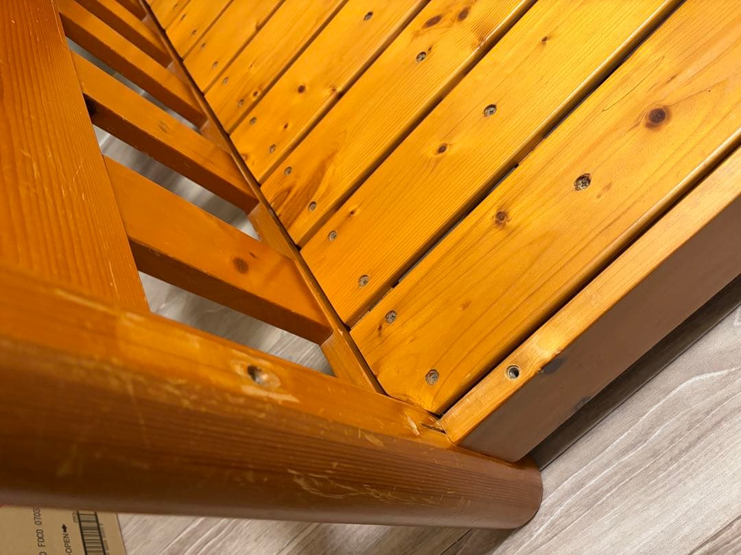 木製シングルベッドフレーム