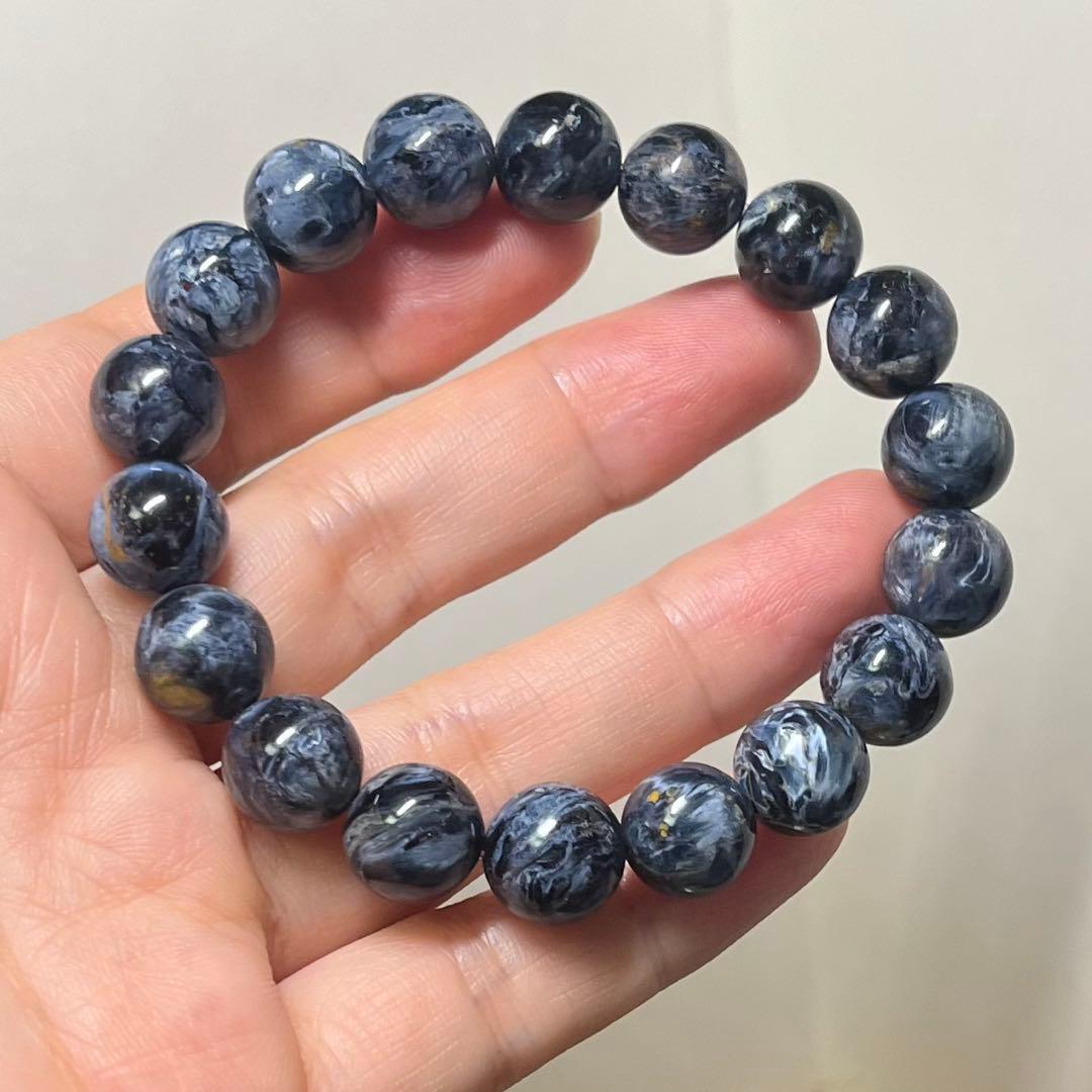 天然石　ブルーピーターサイト　11mm ブレスレット