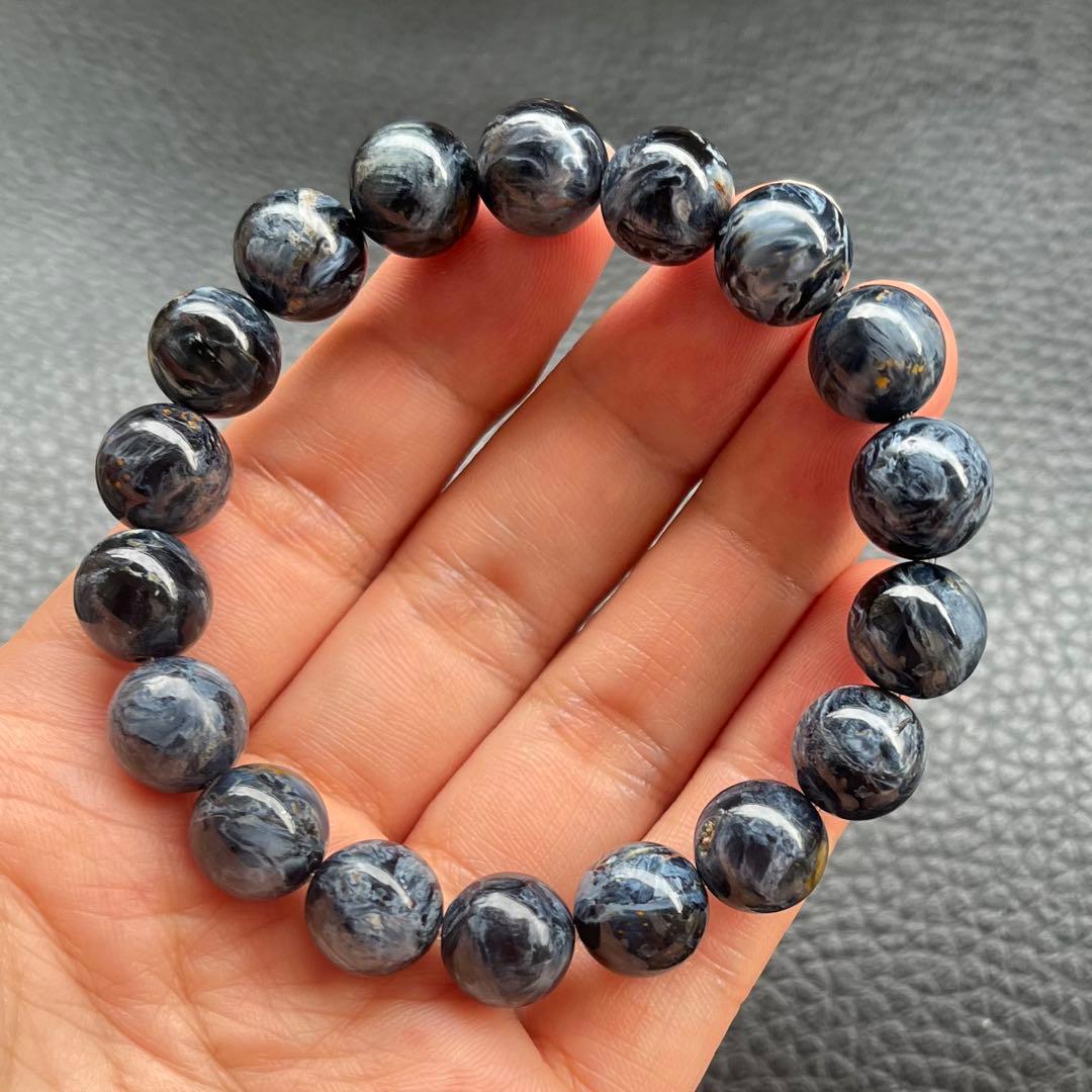 天然石　ブルーピーターサイト　11mm ブレスレット