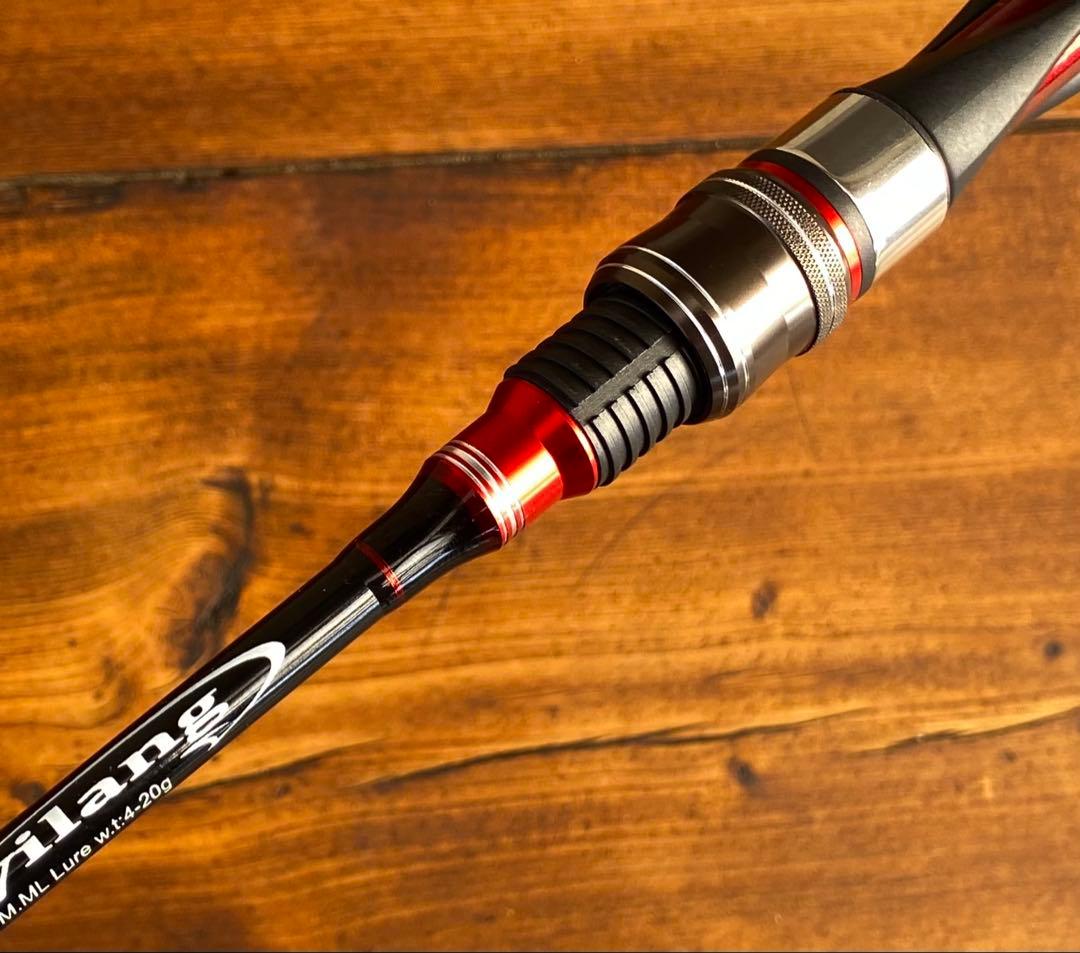 2ピーススピニングロッド 超軽量　カーボンロッド　バスロッド　バス釣り　2way