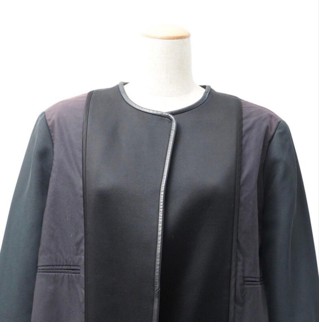 フランス製　セリーヌ CELINE フィービー期　切替ノーカラーコート 42