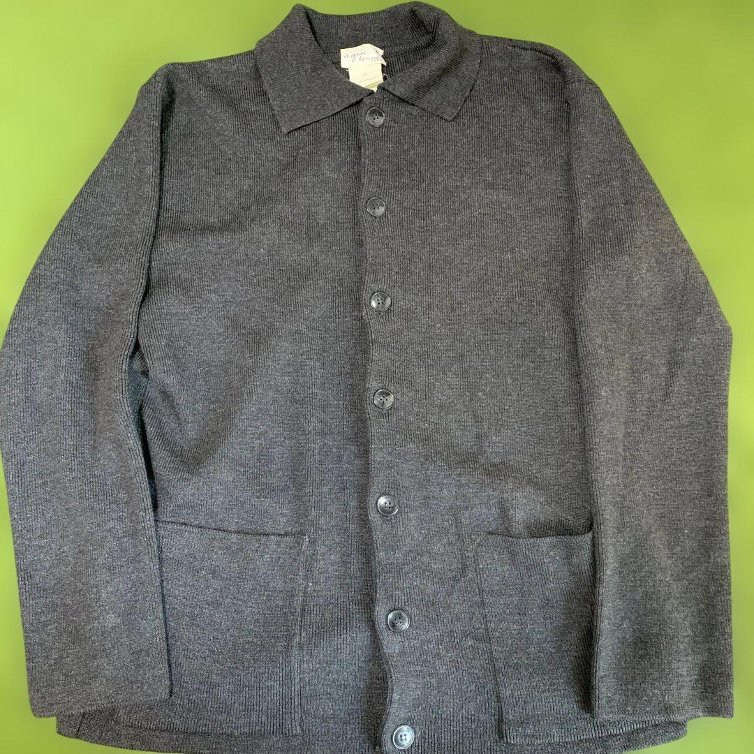 アニエス・ベー　カーディガン サイズ2 ダークグレー