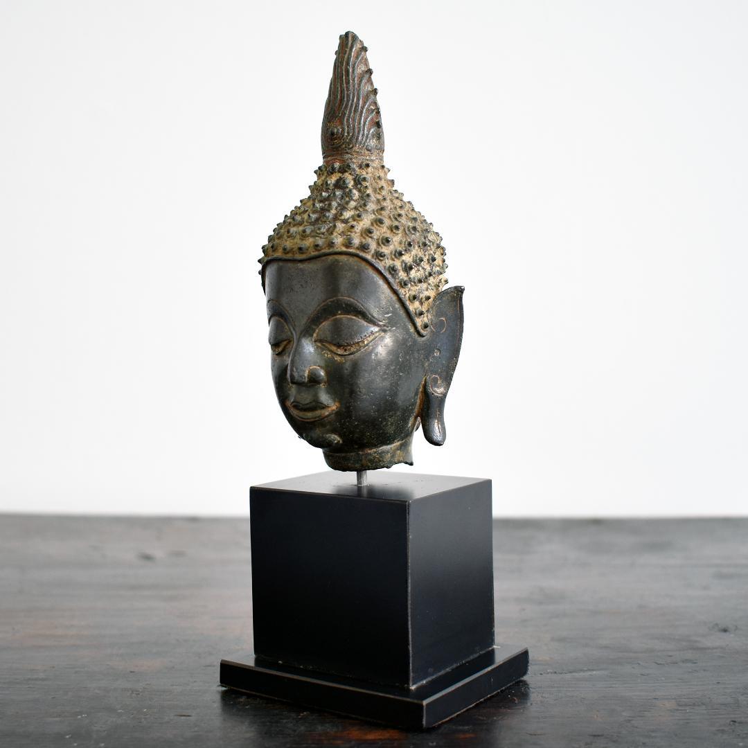 煙水晶さま専用 タイ北部ラーンナー美術チェンセン・ファン青銅仏像頭部