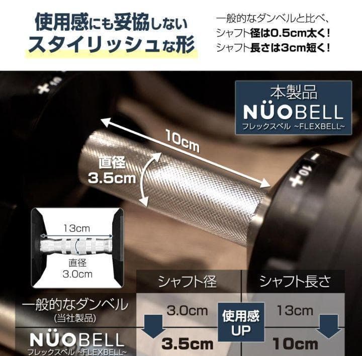 B1446ダンベル可変式 2個セット 32kg フレックスベル筋ト正規品