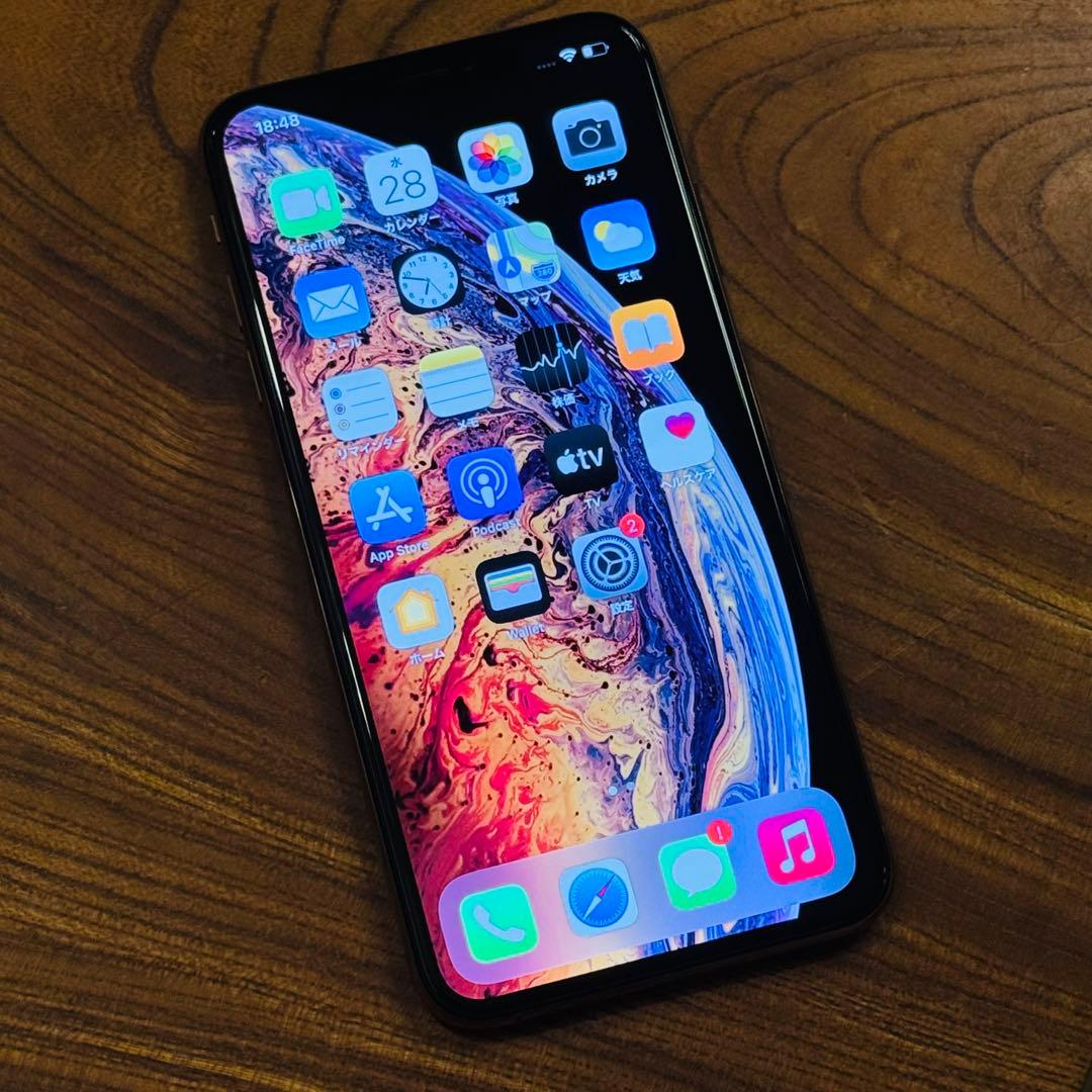 iPhone Xs Max Gold 256GB SIMフリー FaceID不可