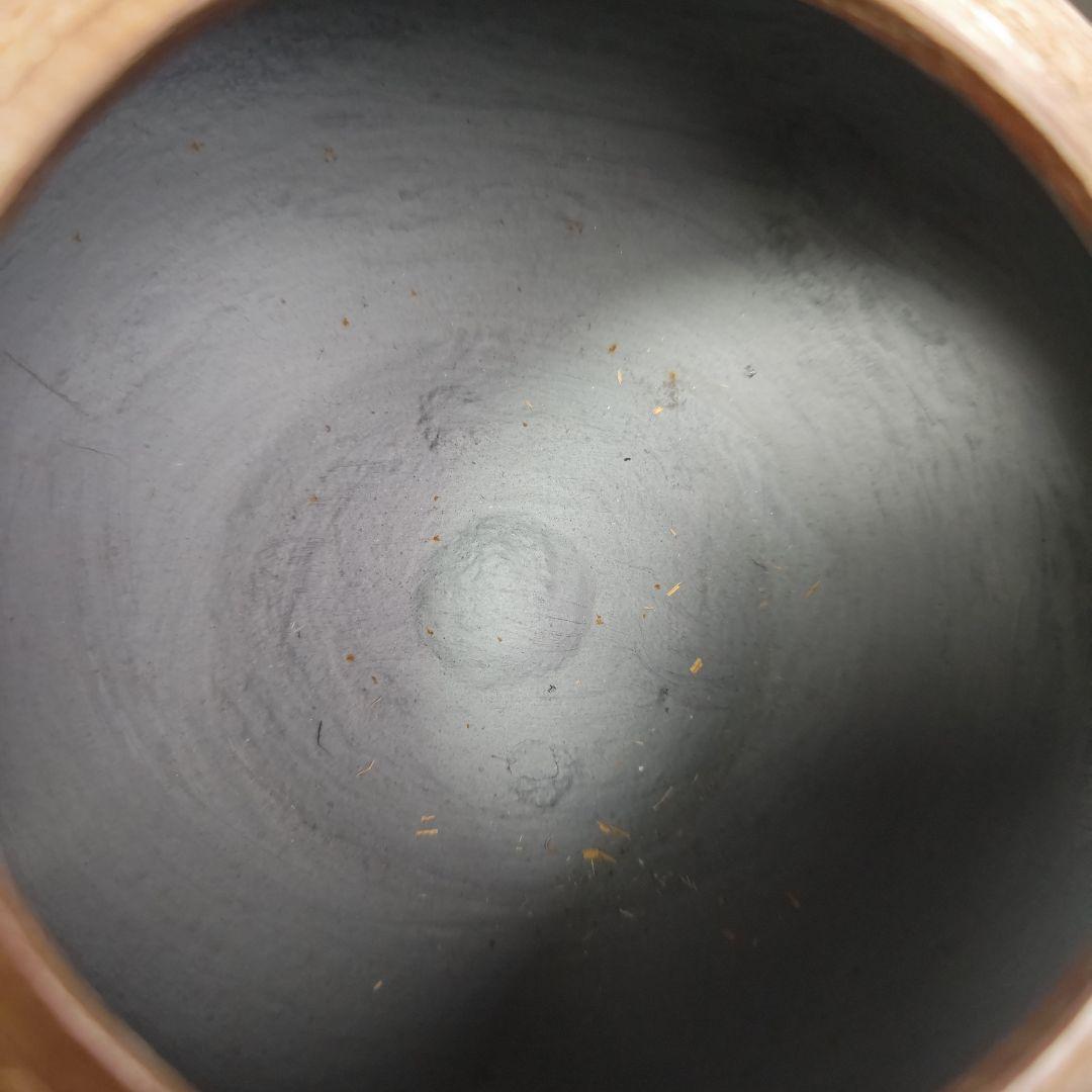 イ989 鉄瓶『釜師　佐藤浄清造』『蟹地紋　鉄瓶　共箱』茶瓶　急須　茶道具