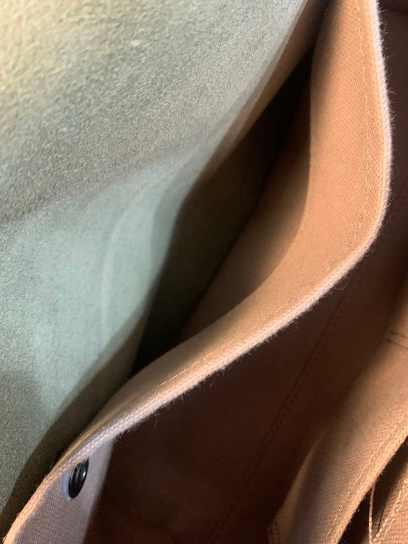 uni&co レザーメッセンジャーバッグ 深緑 カーキ ユニアンドコー ②