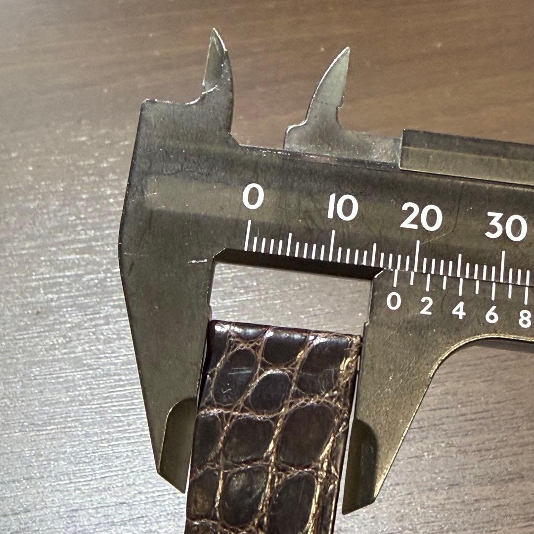 ロレックス ROLEX クロコダイル アリゲーターベルト 18mmミリ18/14