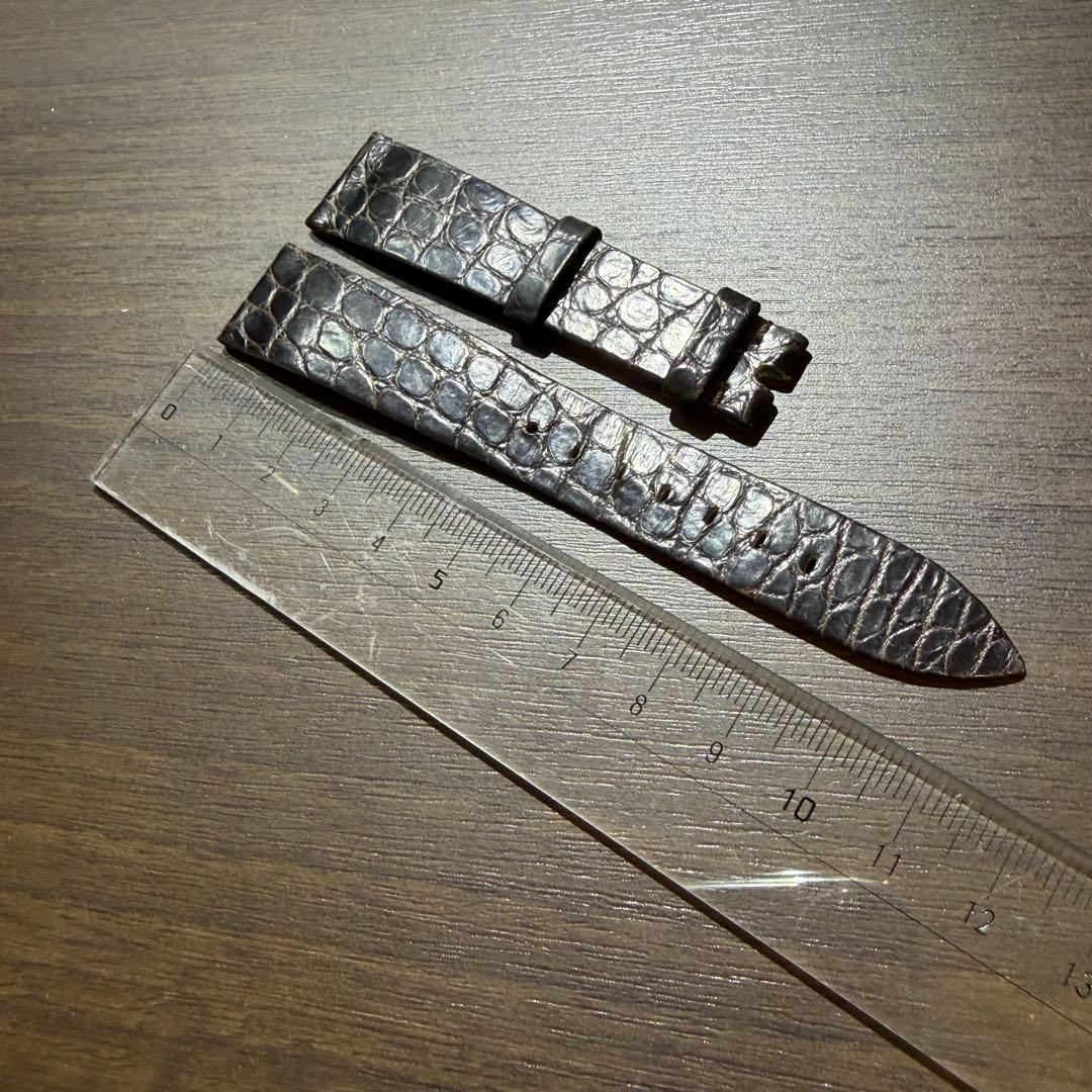 ロレックス ROLEX クロコダイル アリゲーターベルト 18mmミリ18/14