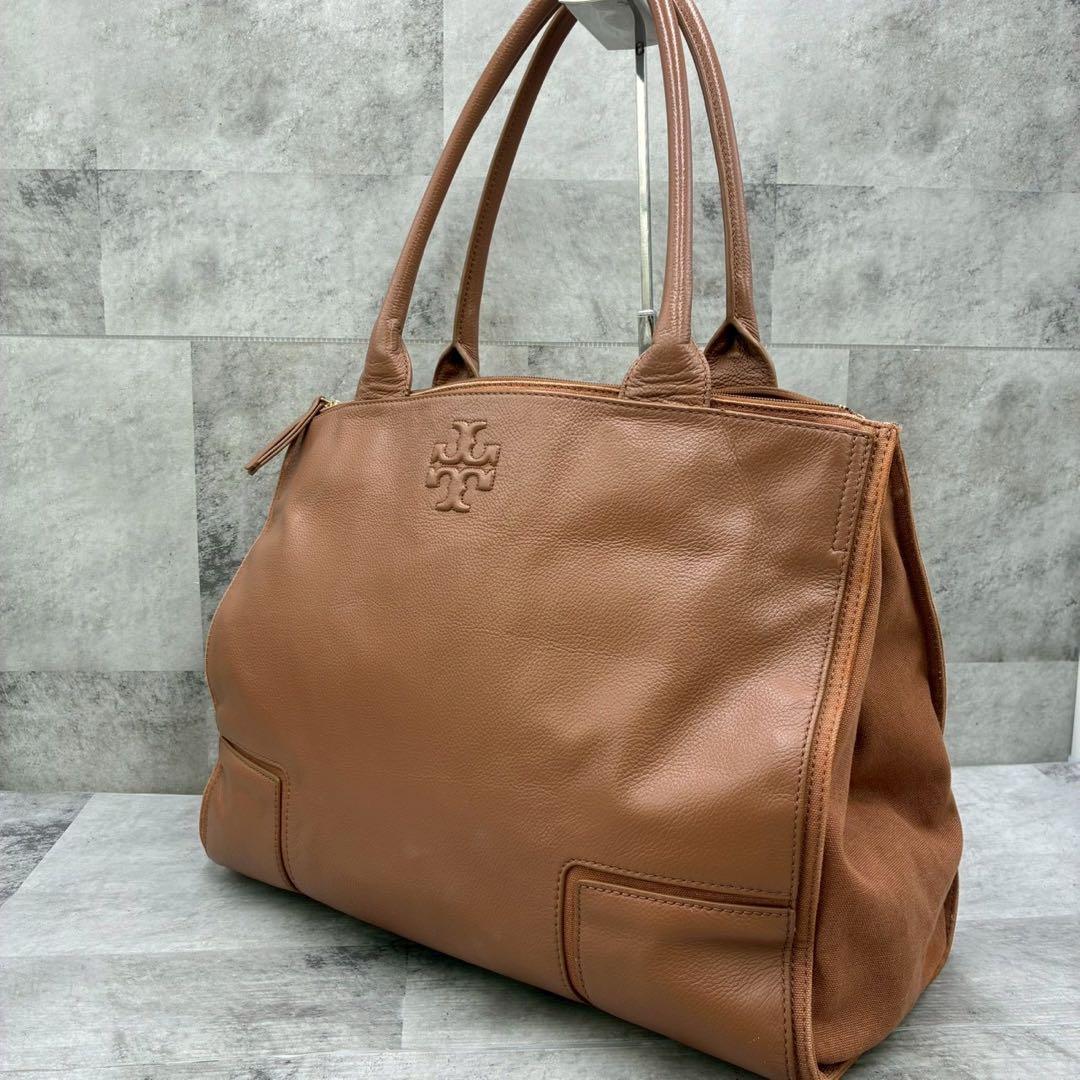 極美品 トリーバーチ マックグロー トートバッグ マザーバッグ デカロゴ 肩掛け