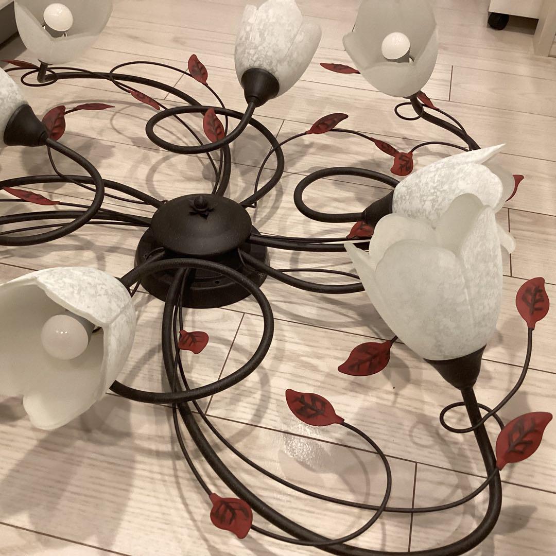 オーデリック　8灯 LEDシーリングライト　2020年製　LED電球8個付