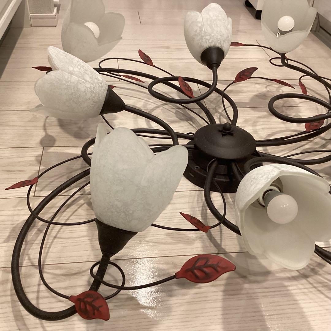 オーデリック　8灯 LEDシーリングライト　2020年製　LED電球8個付