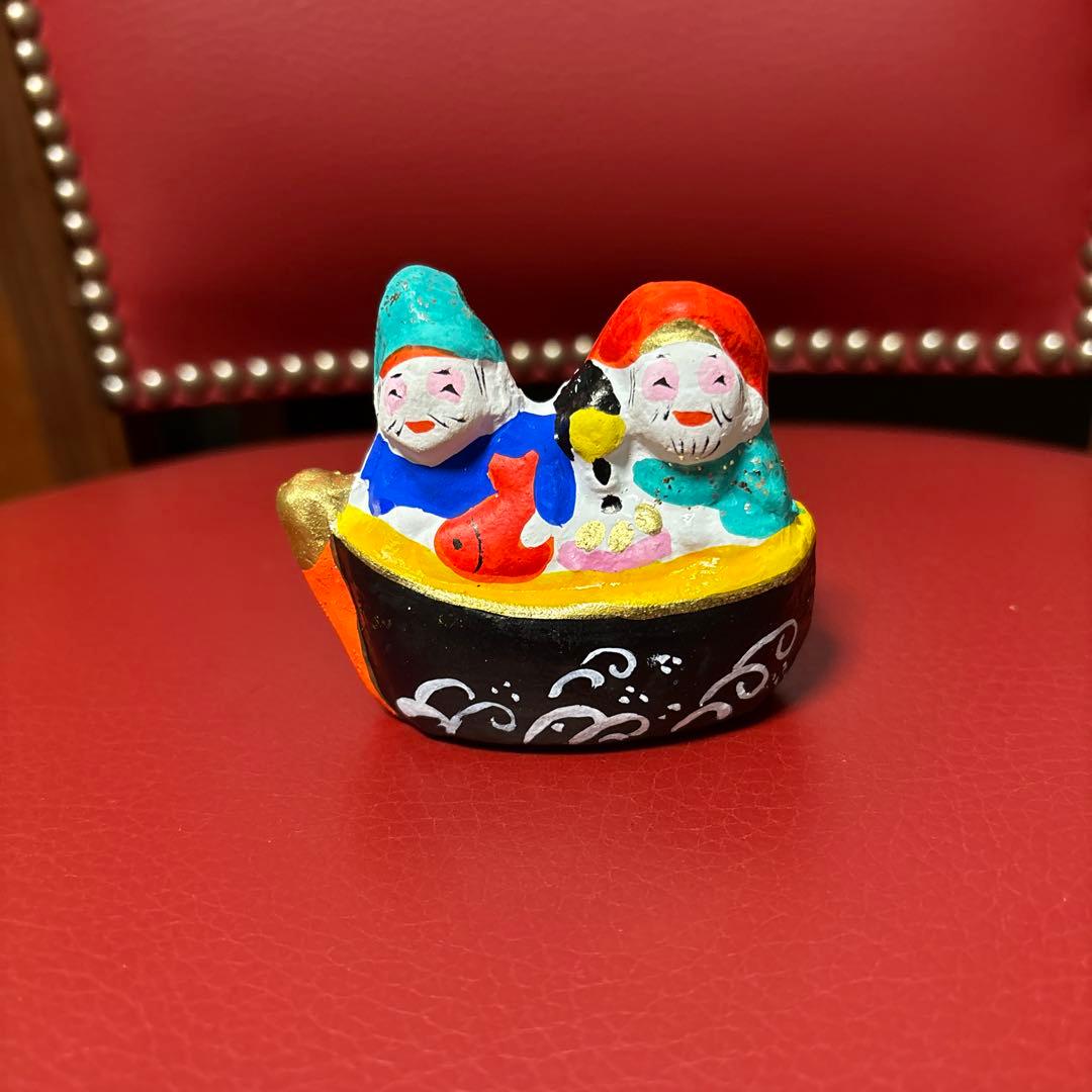 土鈴　運をひっぱってきてくれる船乗り恵比寿大黒