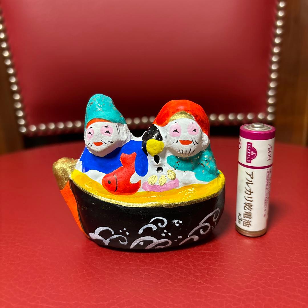 土鈴　運をひっぱってきてくれる船乗り恵比寿大黒