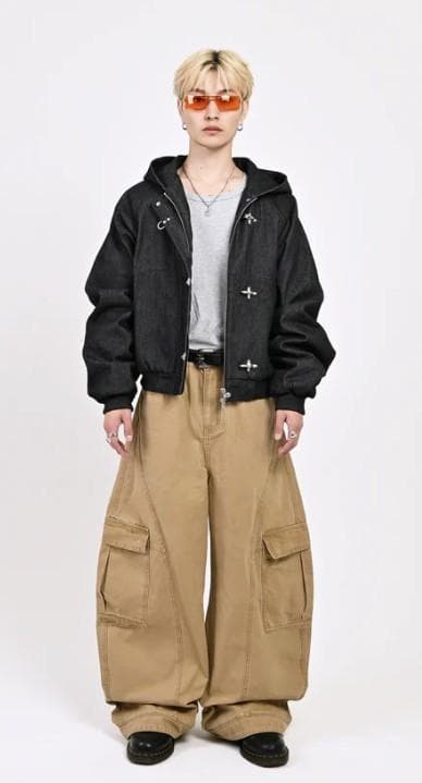 L2089　トグルフックリジットアクティブジャケット　L（black）地底人