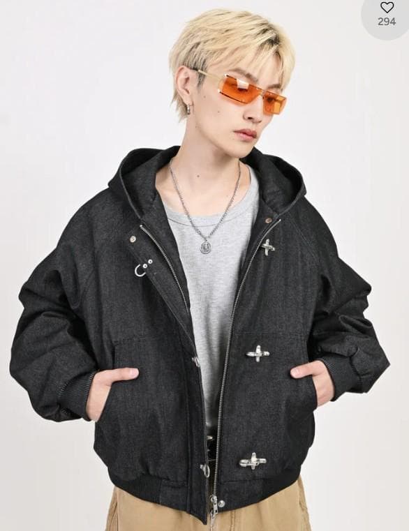 L2089　トグルフックリジットアクティブジャケット　L（black）地底人