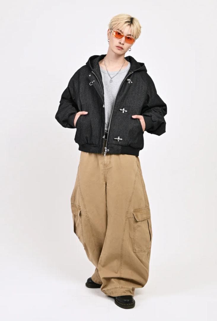 L2089　トグルフックリジットアクティブジャケット　L（black）地底人