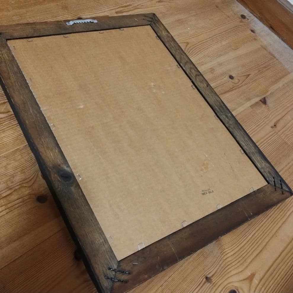 ★ビンテージCoca-Colaウッドフレームパブミラー