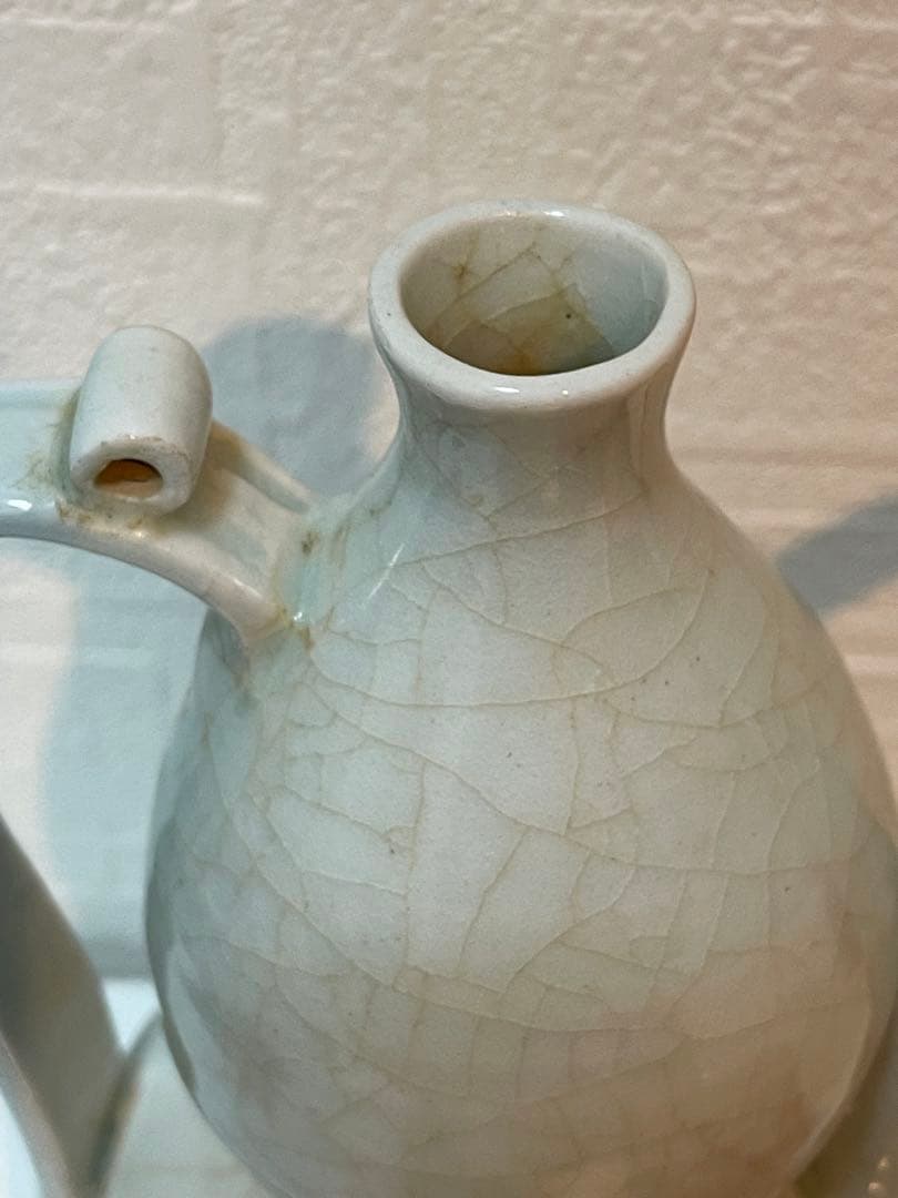 中国 北宋時代 青白磁 执壺 影青水注。