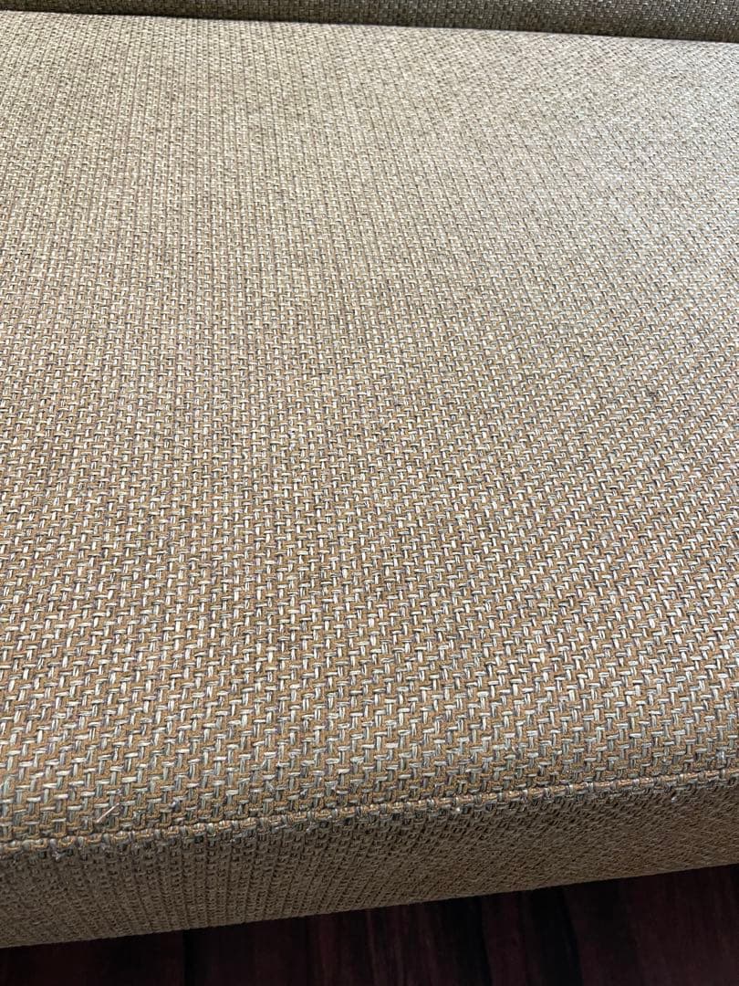 フランネルソファ　シエスタ　３人掛け　ソファベッド　グリーン　緑