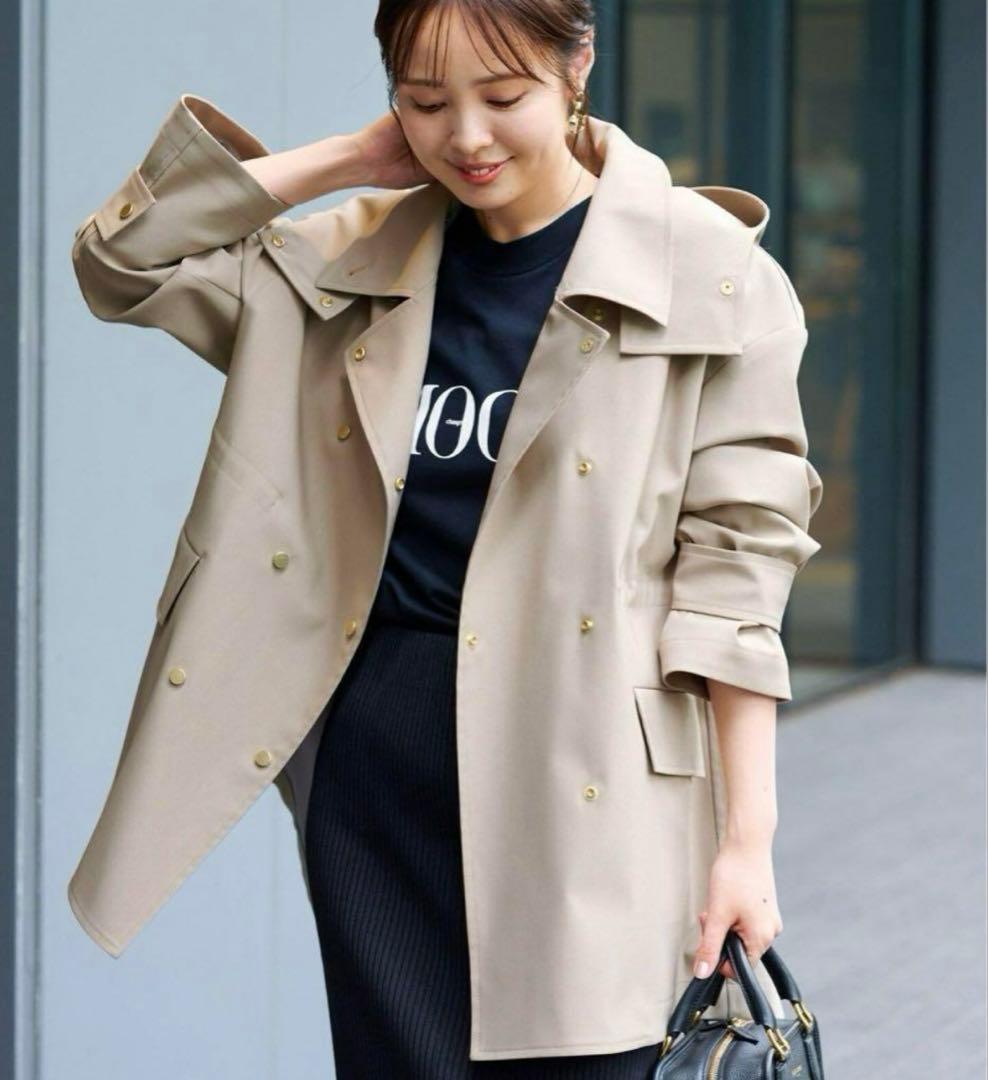 【美品】NOBLE ウインドプルーフテントシルエットブルゾン