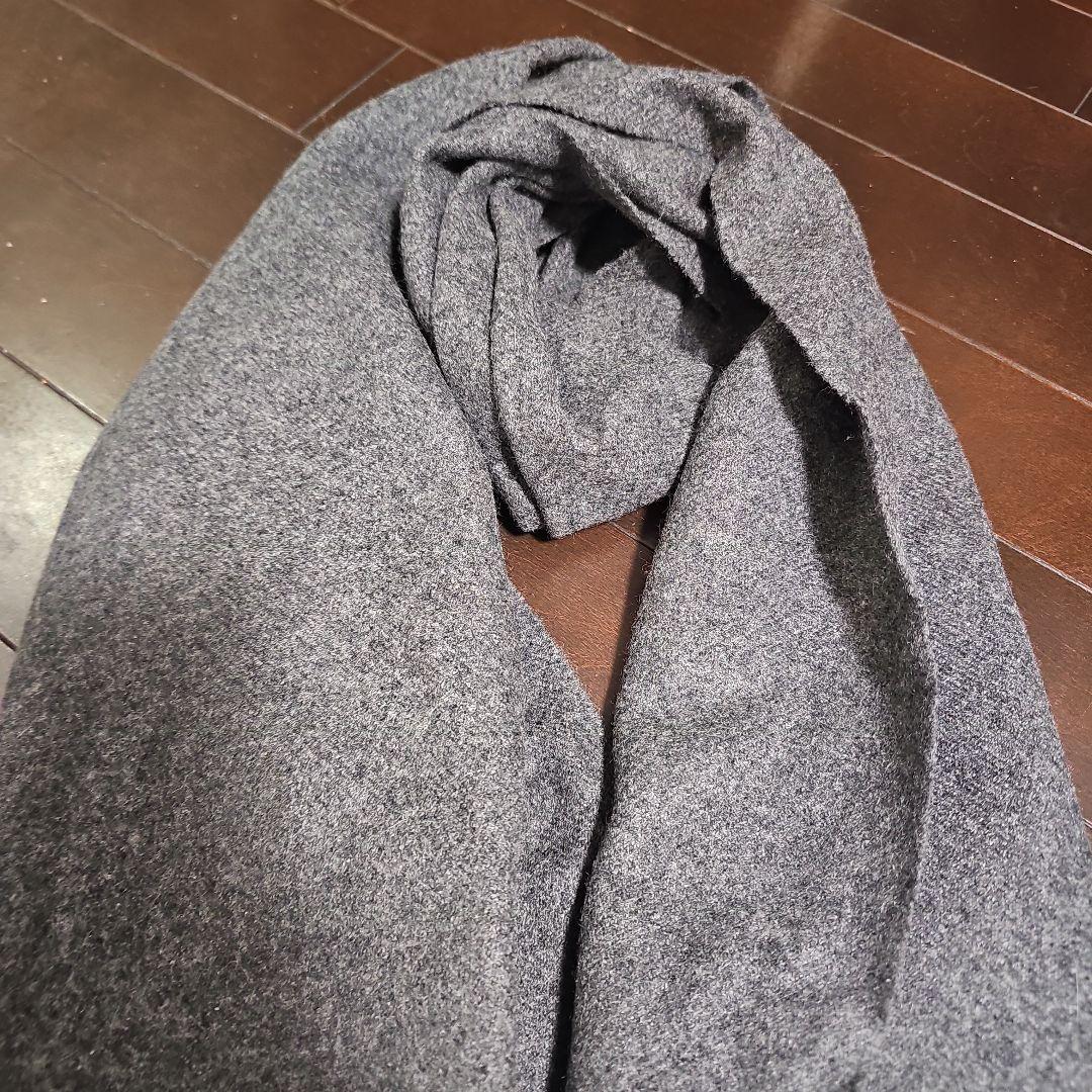 JOHNSTONS of ELGIN カシミヤストール グレー　大判マフラー