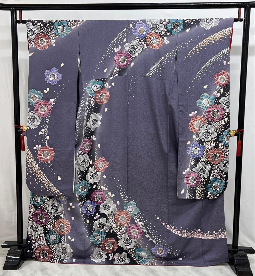 振り袖　フルセット　別誂長襦袢　成人式　金彩加工　銀通し　ますいわ屋扱い　597