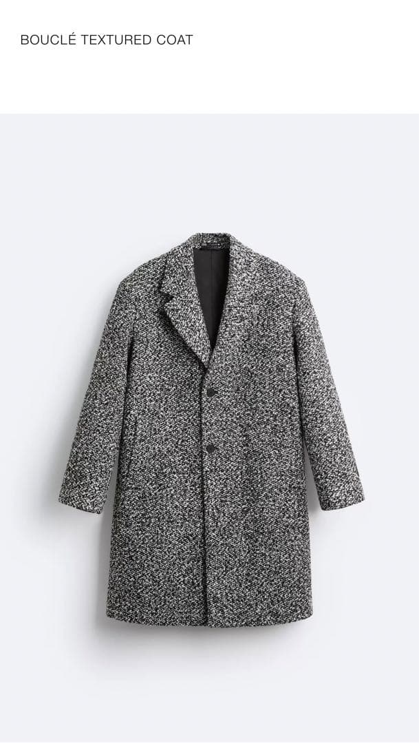 a*a様 ZARA Bouclé Textured Coat 新品未使用