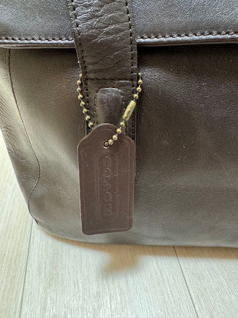 オールドコーチ トートバッグ ダークブラウン　 ビンテージ G7E-9103