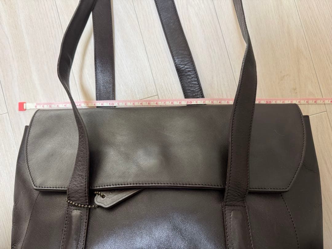 オールドコーチ トートバッグ ダークブラウン　 ビンテージ G7E-9103