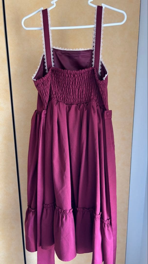 axes femme kawaii 童話の小公女ジャンスカ ワインM