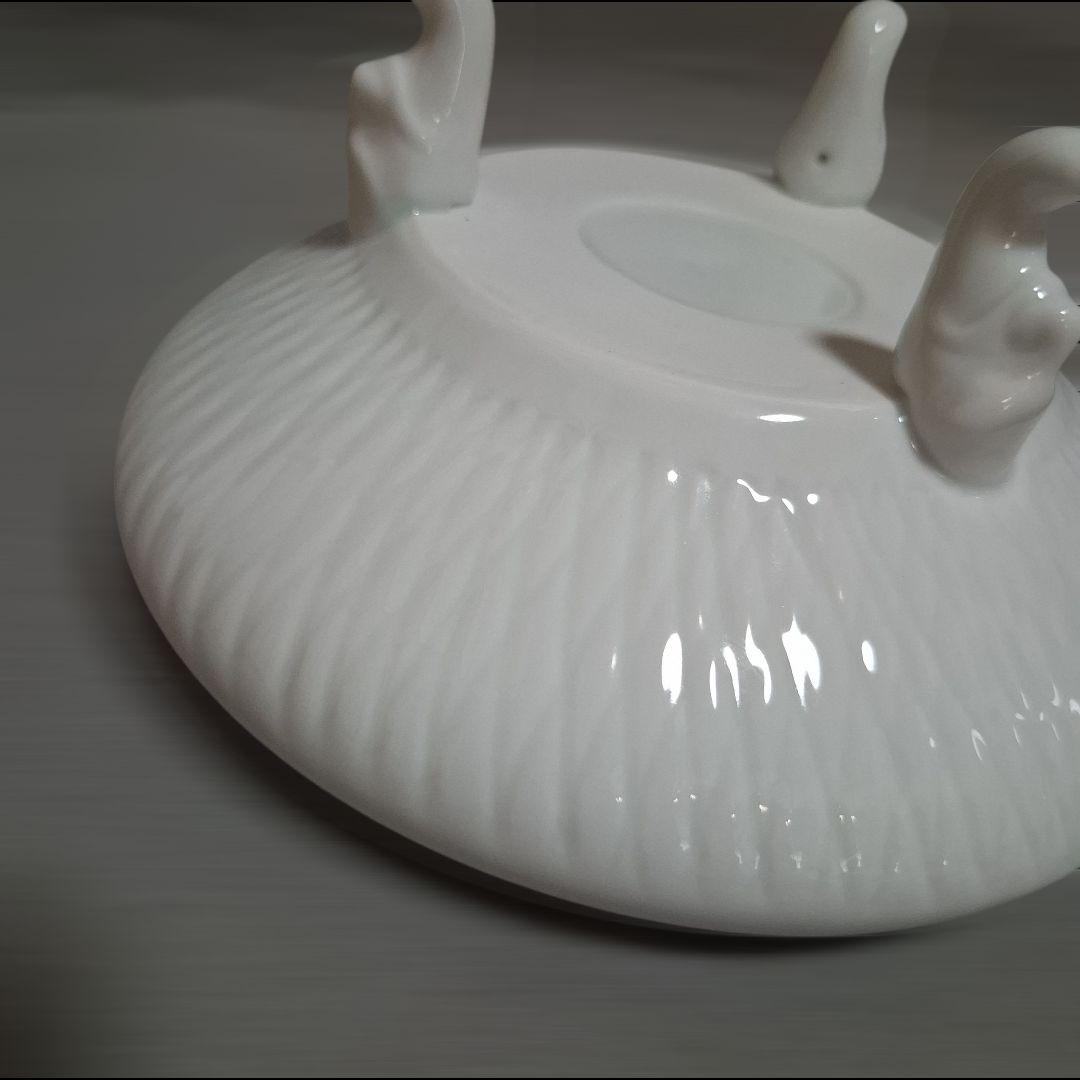 有田焼　香炉　白磁　お香　インテリア　置物　伊作窯　未使用品　獅子　三足　骨董