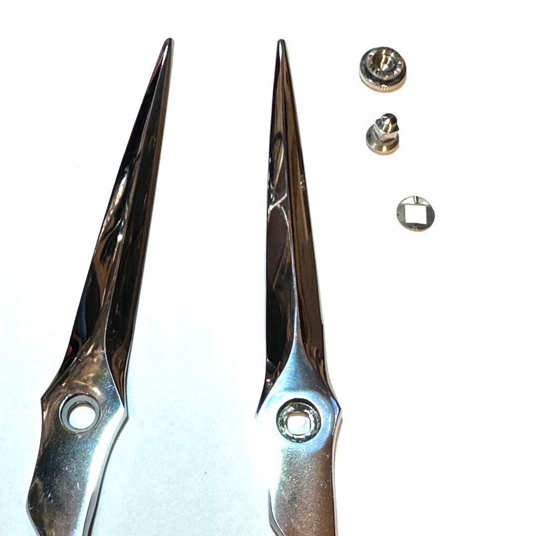 6.5インチ両剣刃 カットシザー 刈り込み 刈り上げ 理容 美容 鋏 シザー