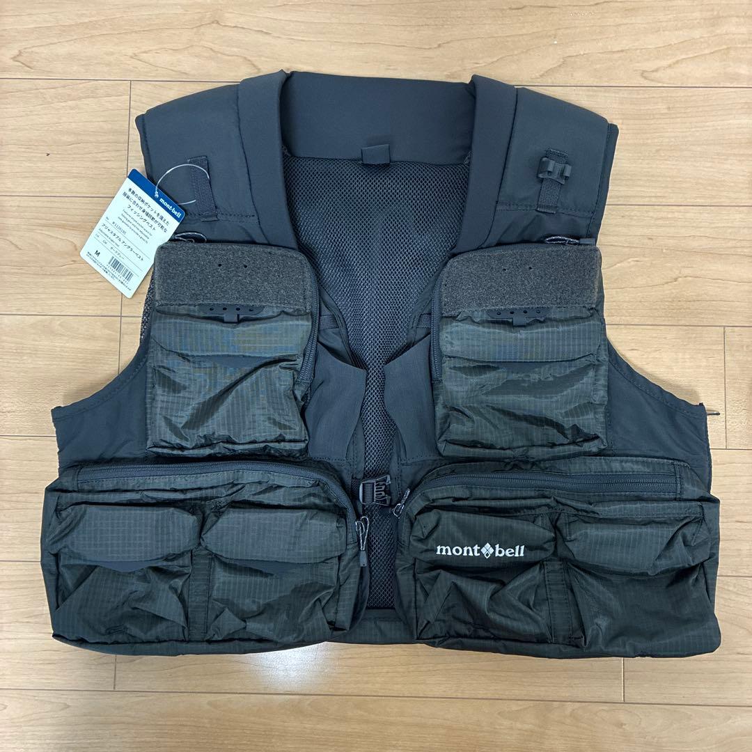 mont-bell フィッシングベスト　ダークグレーMサイズ