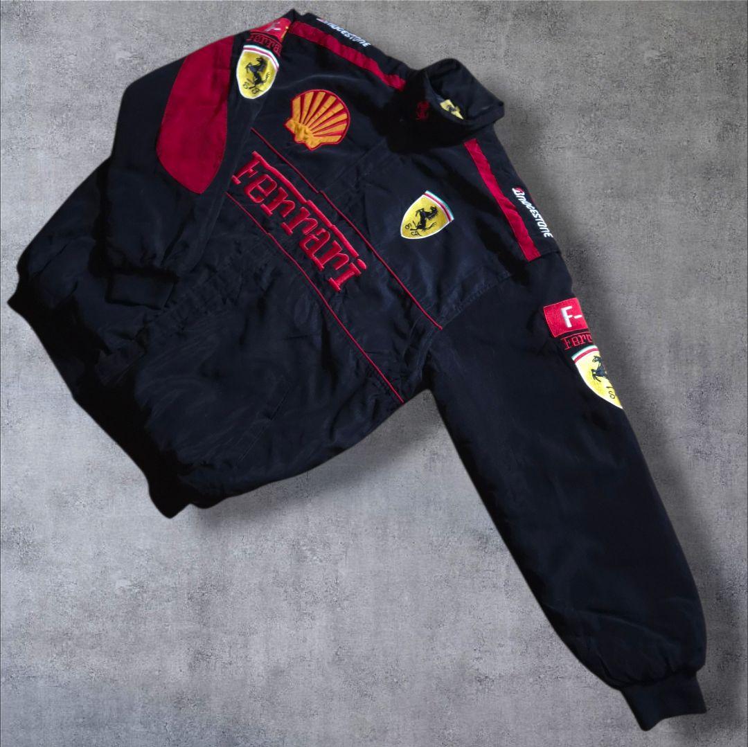 Ferrari フェラーリF1モーターサイクル 刺繍 レーシングジャケットXXL