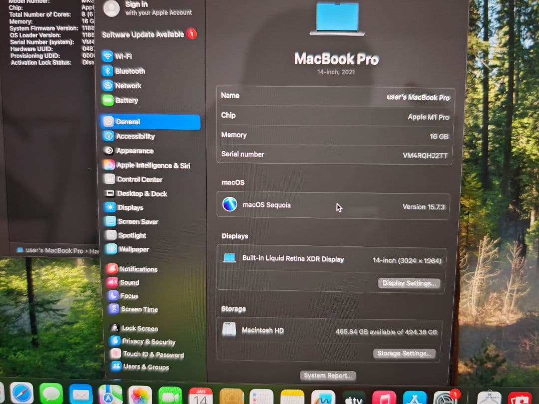 Apple MacBook M1 Pro 14インチー 日本語配列