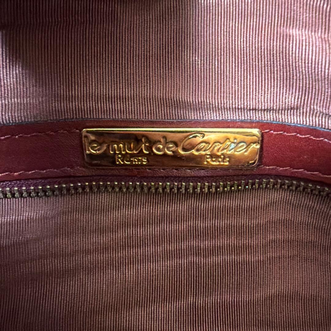 鑑定済✨　カルティエ ボストンバッグ マストライン 肩掛け