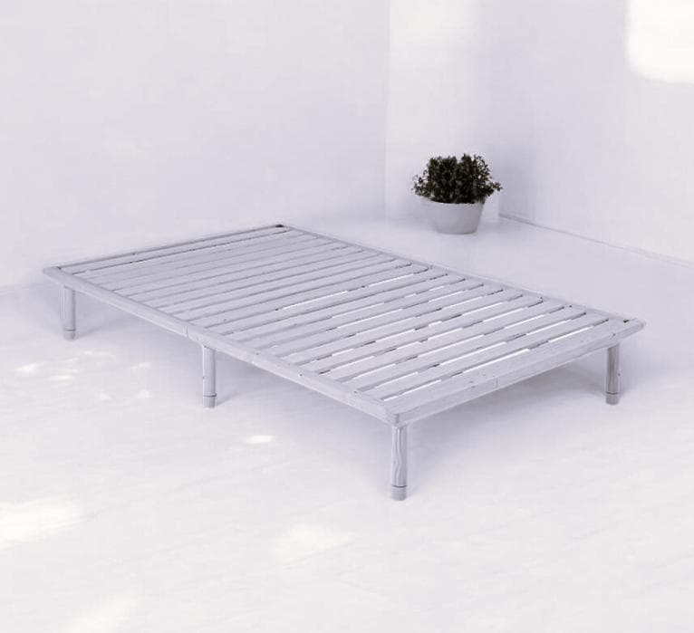 【新品】天然木　すのこベッド　セミダブル　ロングサイズ